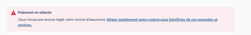Paiement en attente