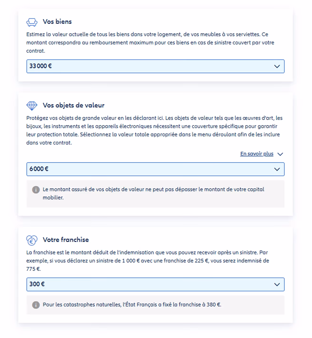Aide modifier contrat