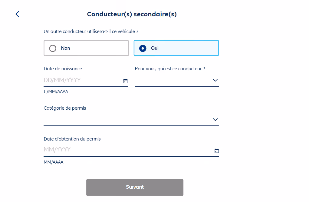 Conducteurs secondaires