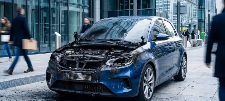 Voiture incendiée